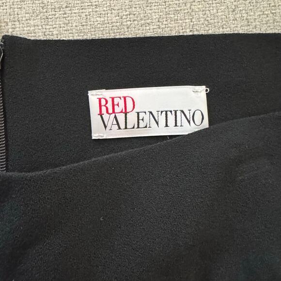 Red Valentino Black Mini Skirt with Slit Pockets in Size Medium - Picture 4 of 6